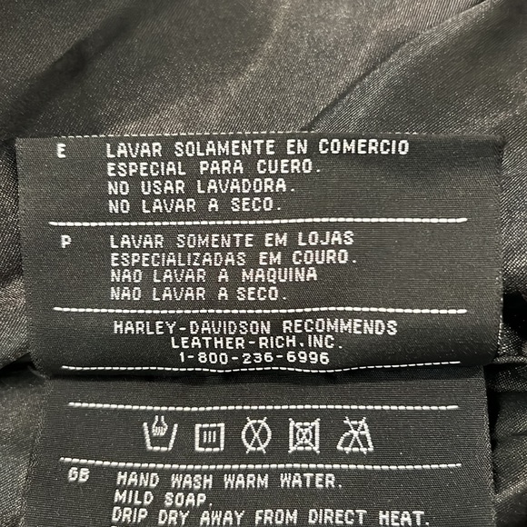 Nearly New Authentic Leather Harley Coat😍 - Picture 10 of 16